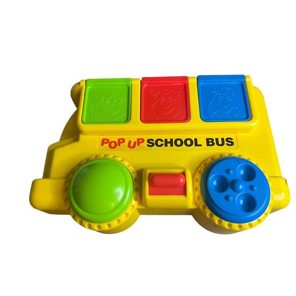 Vintage Preschool Toy 1995 Kids Tyco Pop Up Sesame Street School Bus - Picture 3 of 7